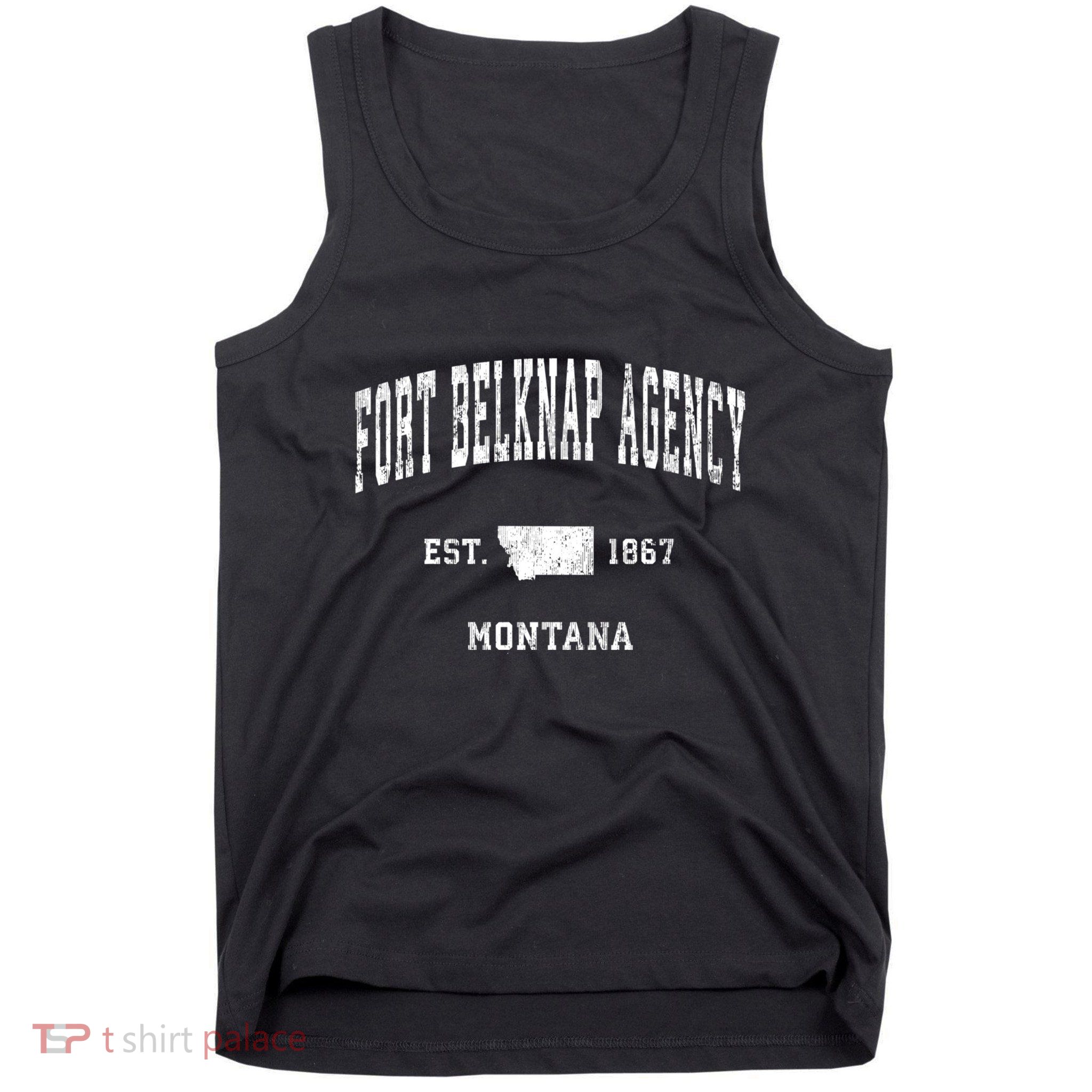 Fort Belknap Agency Montana Mt Vintage Athletic Sports Tank Top
