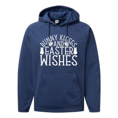 Funny Bunny And Easter Wishes Gift Performance Fleece Hoodie