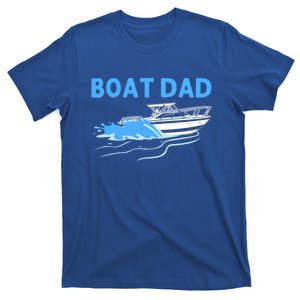 Funny Boating Art For Dad Father Boat Captain Boater Pontoon Cute Gift T-Shirt