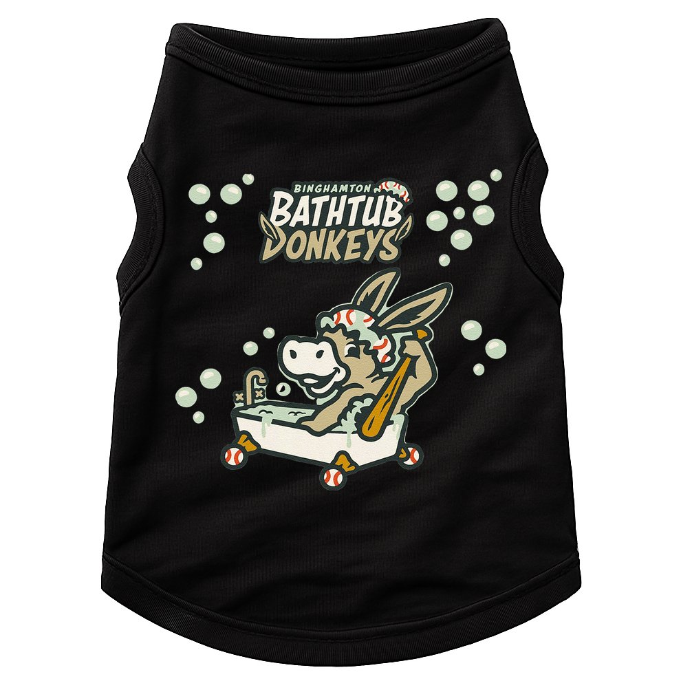 Funny Binghamton Bathtub Donkey Gift Doggie Tank