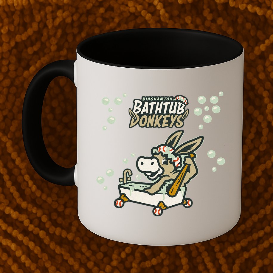 Funny Binghamton Bathtub Donkey Gift Mug