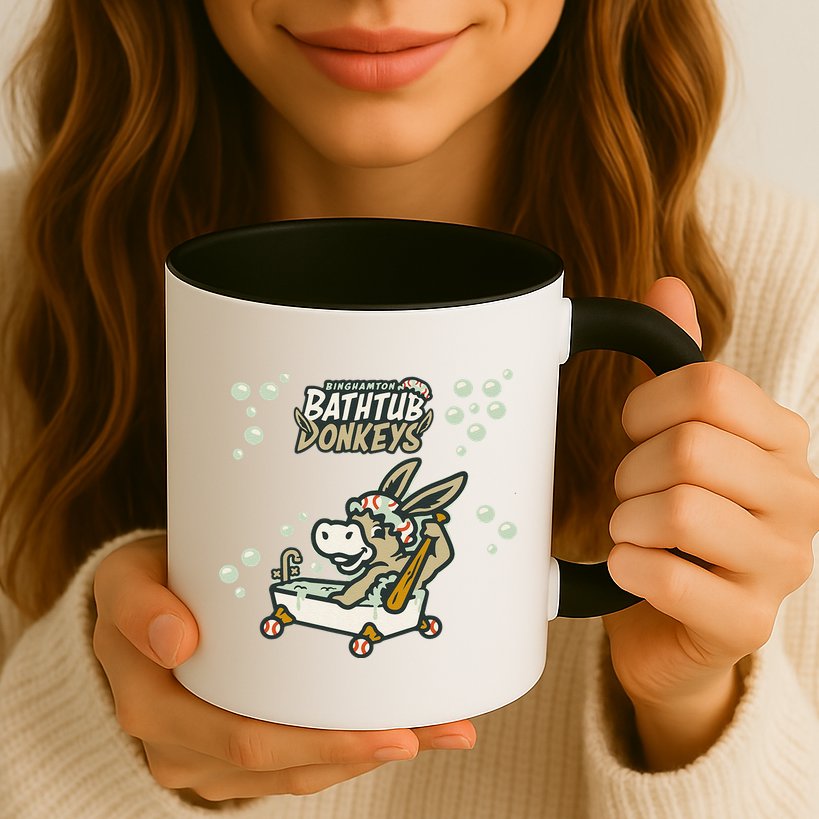 Funny Binghamton Bathtub Donkey Gift Mug