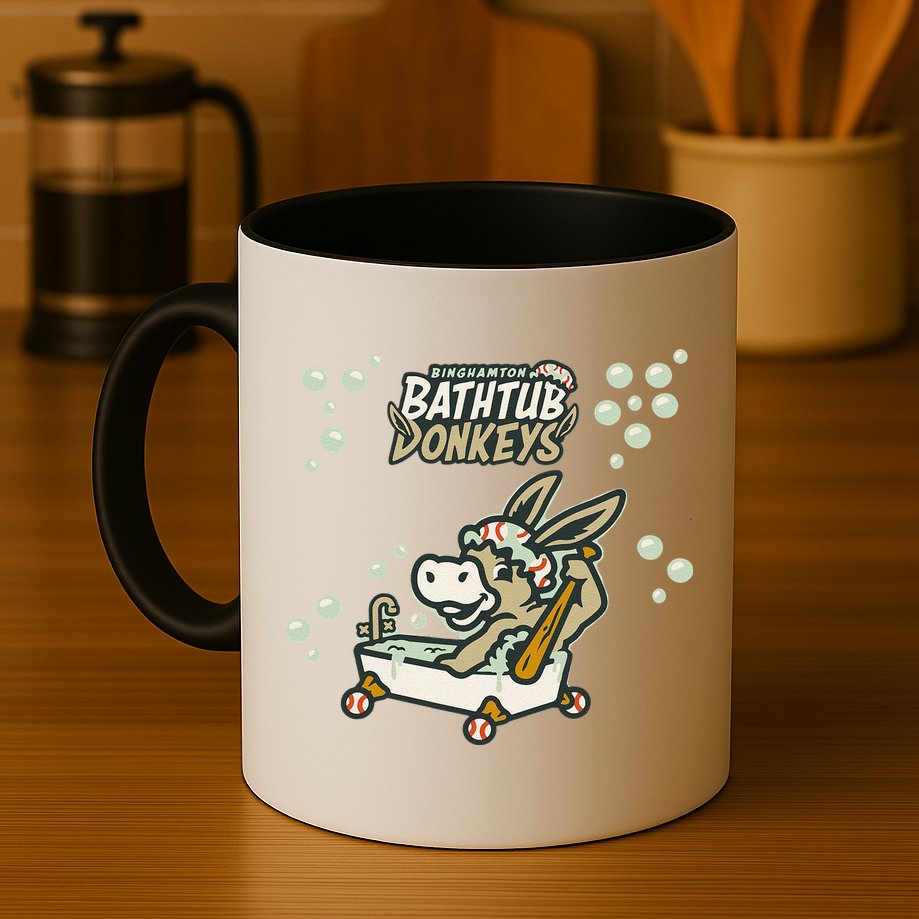 Funny Binghamton Bathtub Donkey Gift Mug