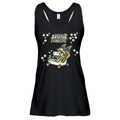 Funny Binghamton Bathtub Donkey Gift Ladies Essential Flowy Tank