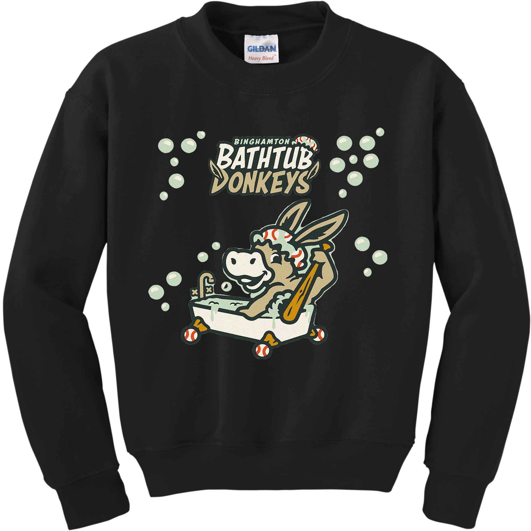 Funny Binghamton Bathtub Donkey Gift Kids Sweatshirt