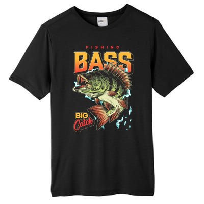 Fishing Bass Bitch Catch Tall Fusion ChromaSoft Performance T-Shirt