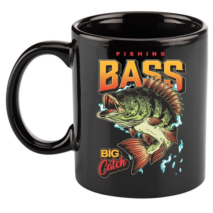 Fishing Bass Bitch Catch 11oz C Handle Ceramic Mug
