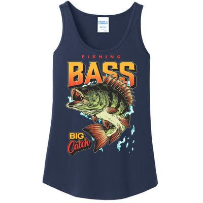 Fishing Bass Bitch Catch Ladies Essential Tank