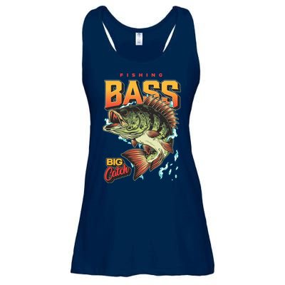 Fishing Bass Bitch Catch Ladies Essential Flowy Tank