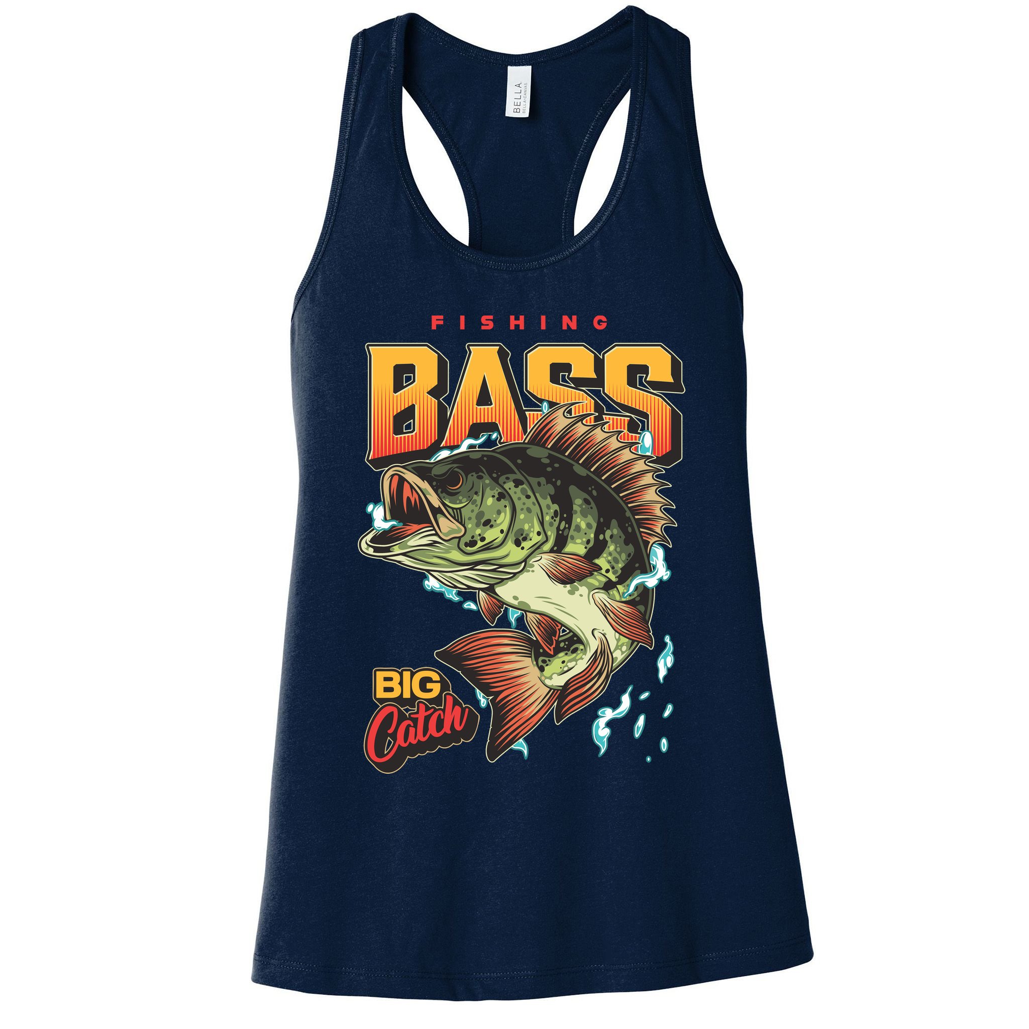 Fishing Bass Bitch Catch Womens Tank Top
