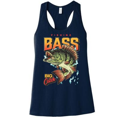 Fishing Bass Bitch Catch Women's Racerback Tank