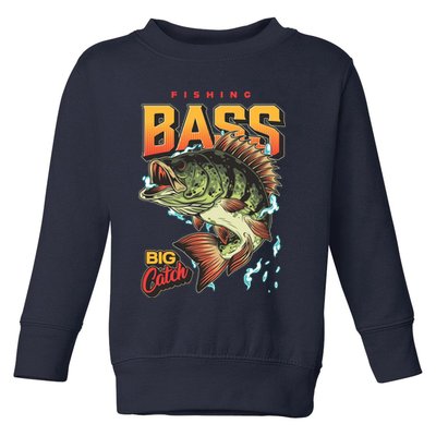 Fishing Bass Bitch Catch Toddler Sweatshirt