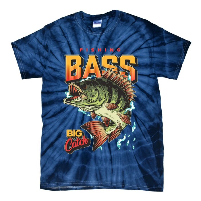Fishing Bass Bitch Catch Tie-Dye T-Shirt