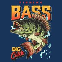 Fishing Bass Bitch Catch Tie-Dye T-Shirt