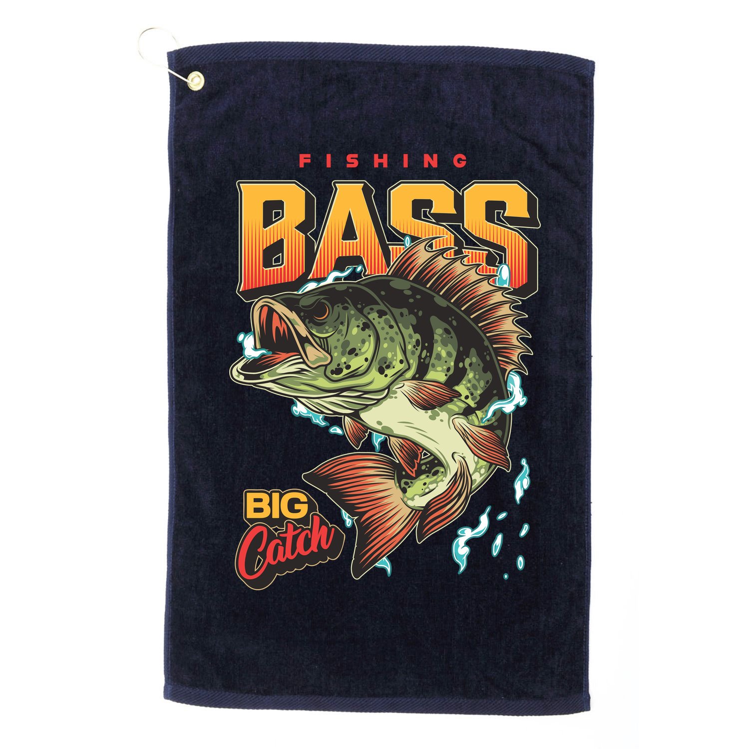 Fishing Bass Bitch Catch Golf Towel