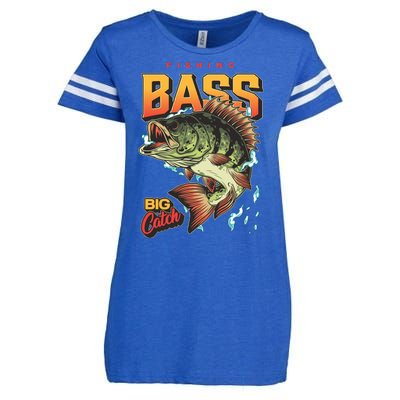 Fishing Bass Bitch Catch Enza Ladies Jersey Football T-Shirt