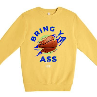 Funny Bold Bring Ya Ass 2 Minnesota Basketball Fans Gift Premium Crewneck Sweatshirt