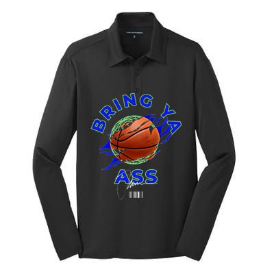 Funny Bold Bring Ya Ass 2 Minnesota Basketball Fans Gift Silk Touch Performance Long Sleeve Polo