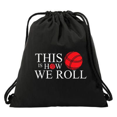 Funny Bocce Ball Bocce Drawstring Bag