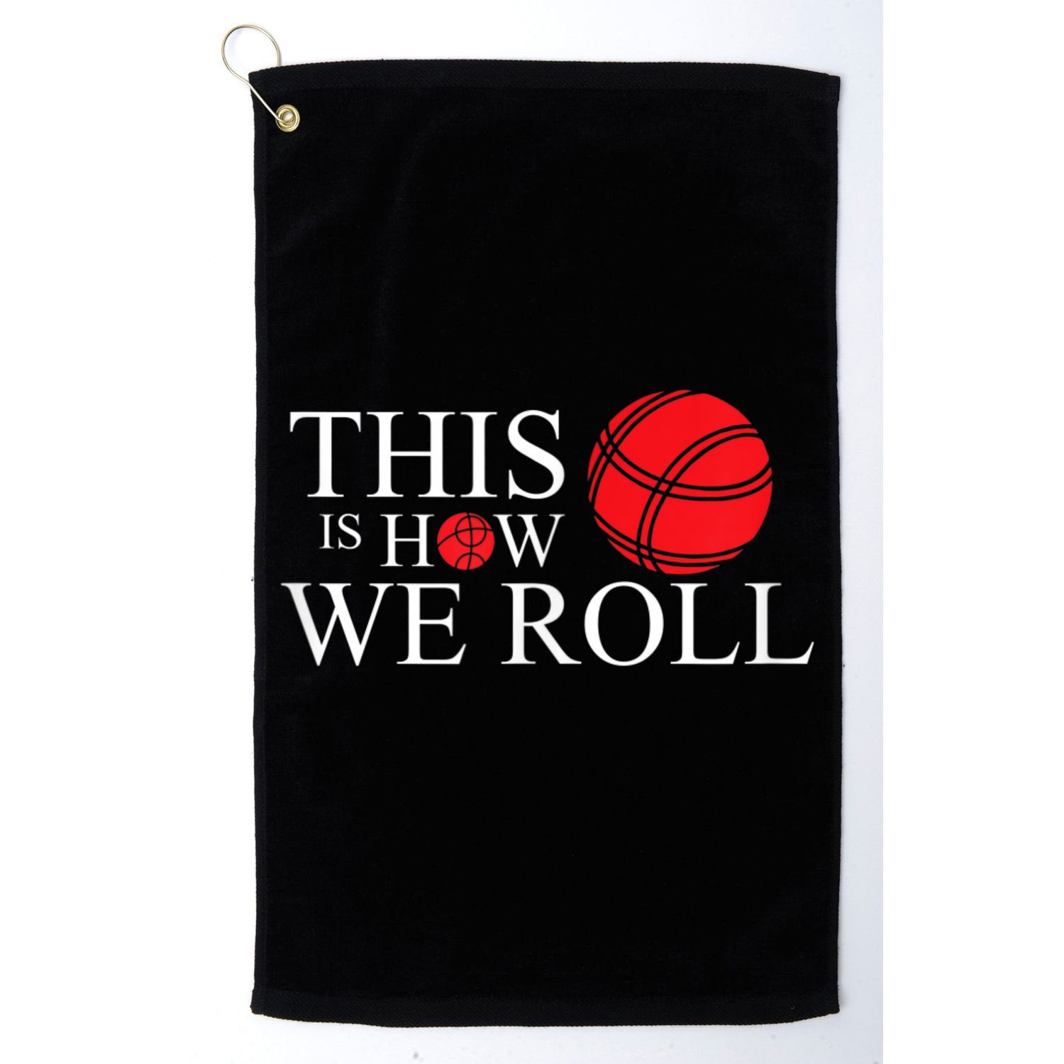Funny Bocce Ball Bocce Golf Towel