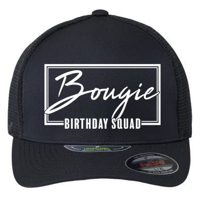 Funny Bougie Birthday Squad Matching Group Shirts Flexfit Unipanel Trucker Cap