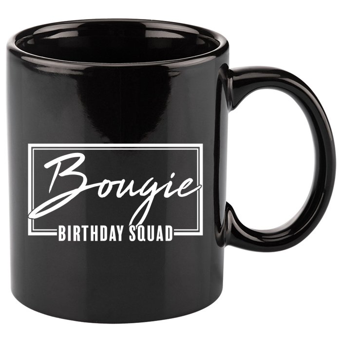 Funny Bougie Birthday Squad Matching Group Shirts 11oz C Handle Ceramic Mug