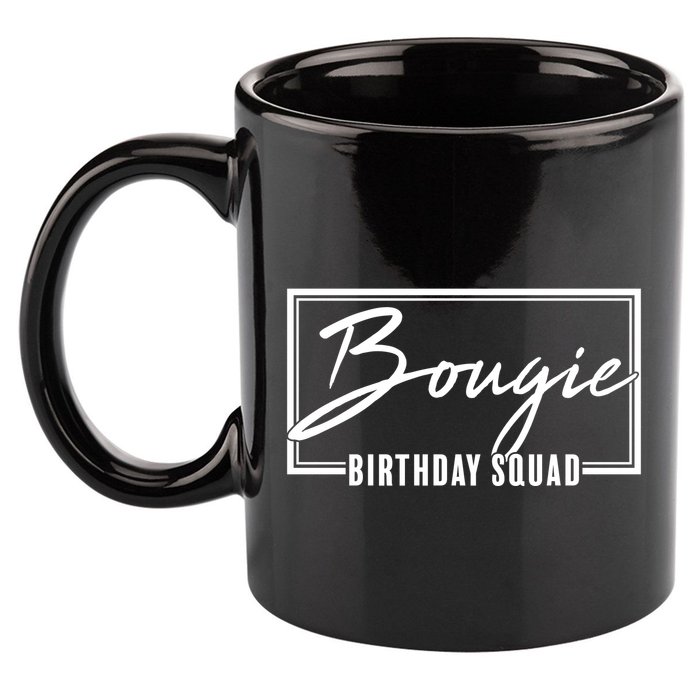 Funny Bougie Birthday Squad Matching Group Shirts 11oz C Handle Ceramic Mug