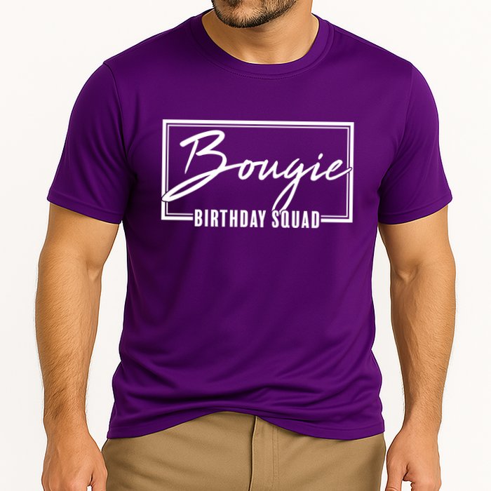 Funny Bougie Birthday Squad Matching Group Shirts Performance Shirt