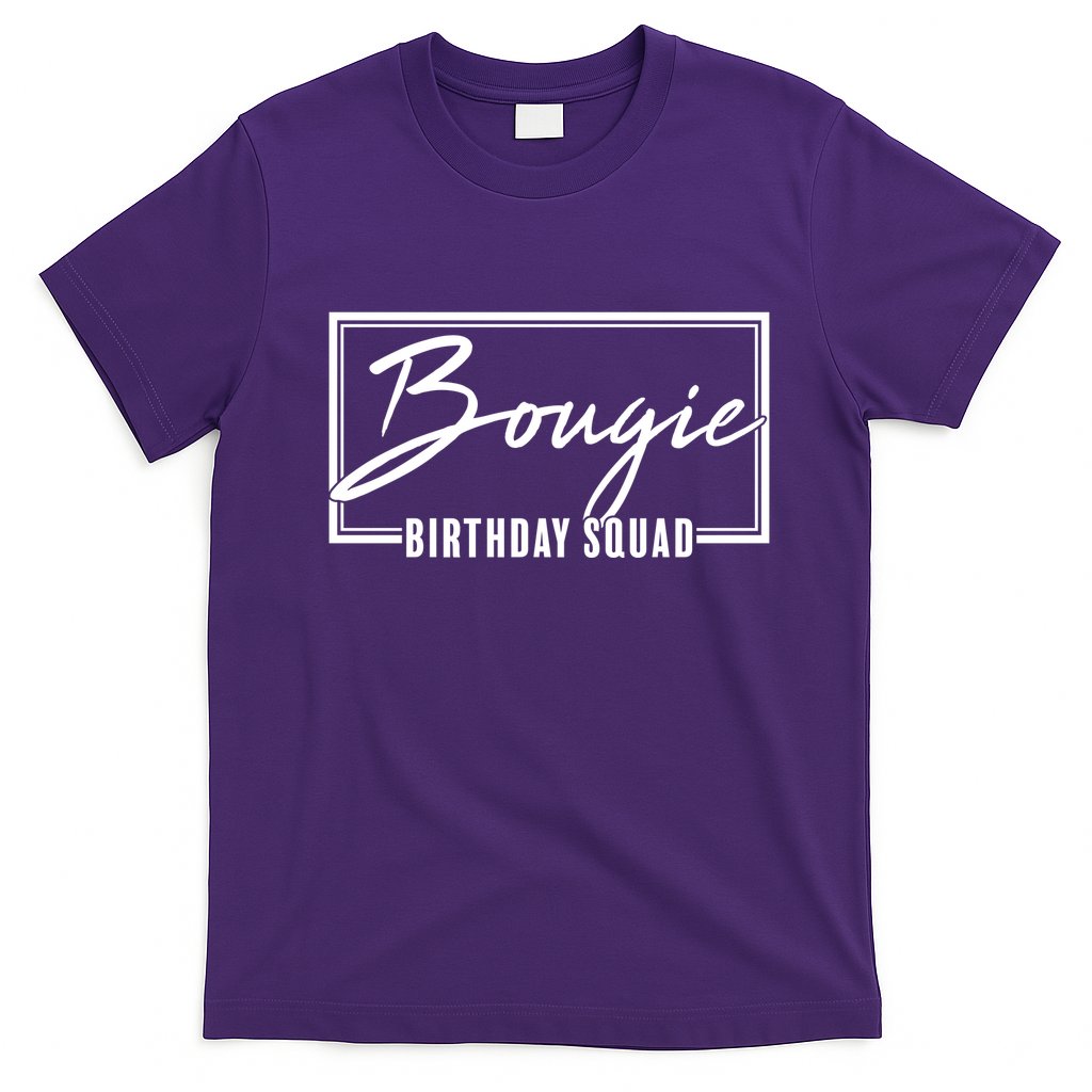 Funny Bougie Birthday Squad Matching Group Shirts T-Shirt