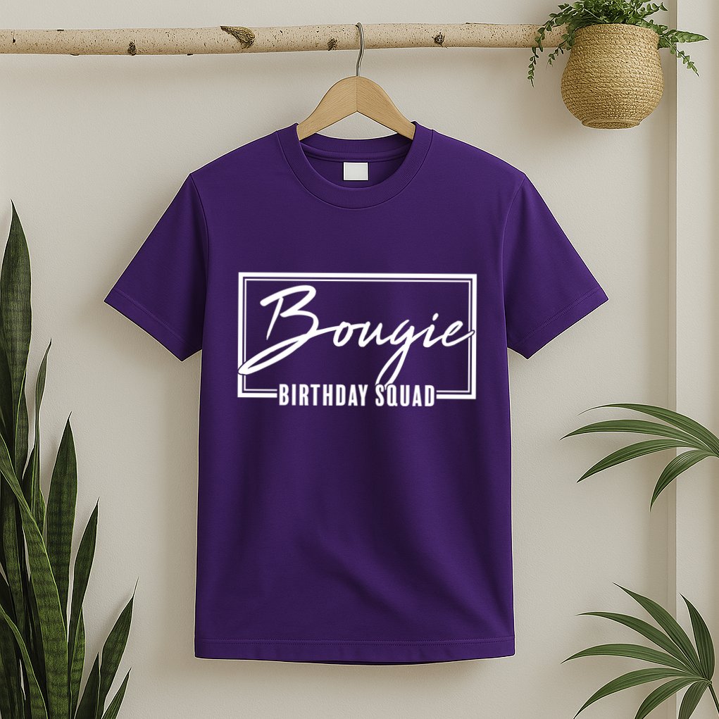 Funny Bougie Birthday Squad Matching Group Shirts T-Shirt