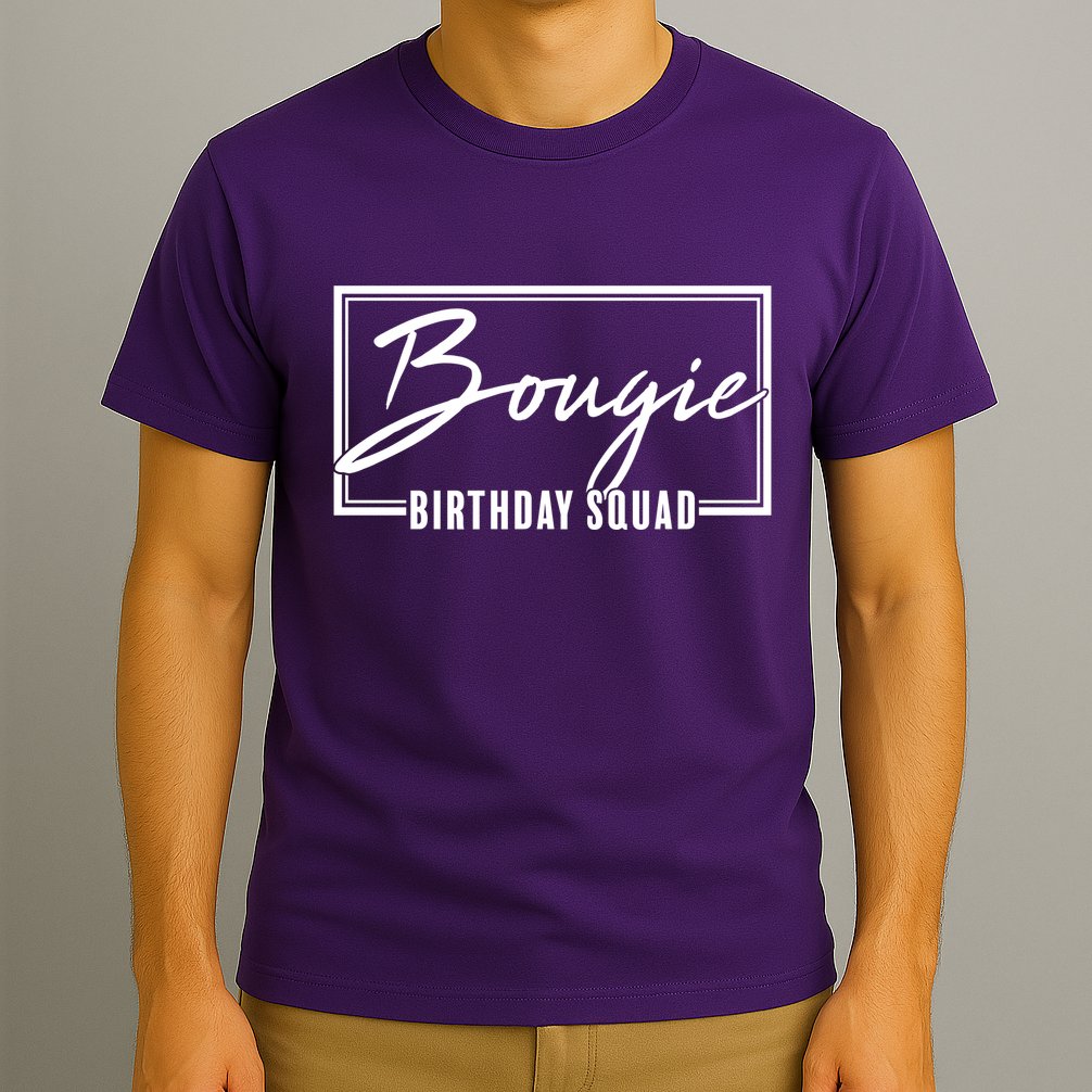 Funny Bougie Birthday Squad Matching Group Shirts T-Shirt
