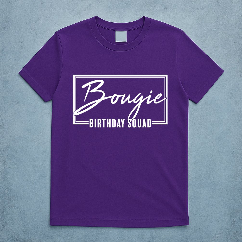 Funny Bougie Birthday Squad Matching Group Shirts T-Shirt