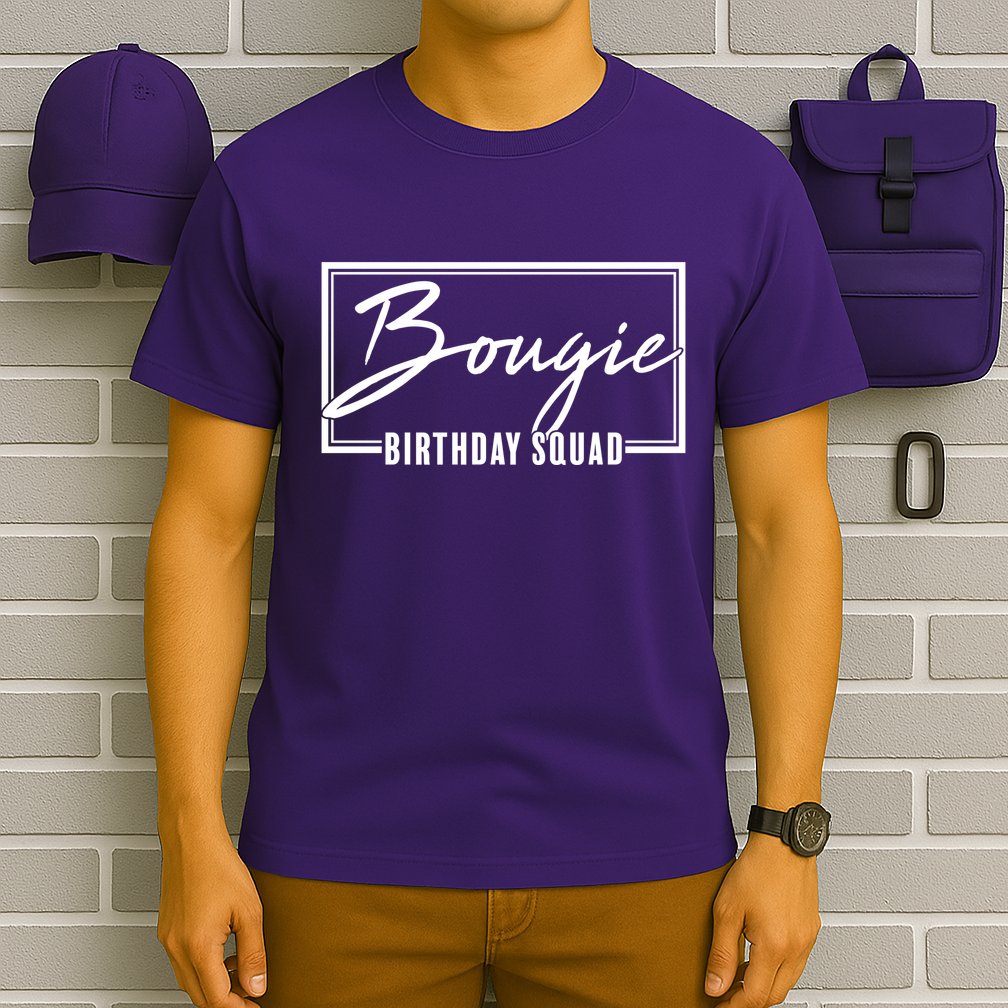 Funny Bougie Birthday Squad Matching Group Shirts T-Shirt