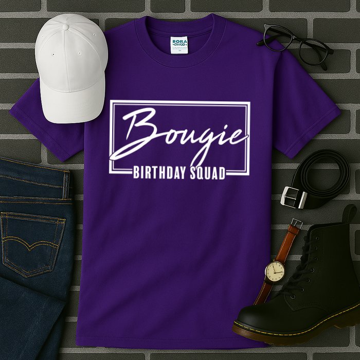 Funny Bougie Birthday Squad Matching Group Shirts Tall T-Shirt