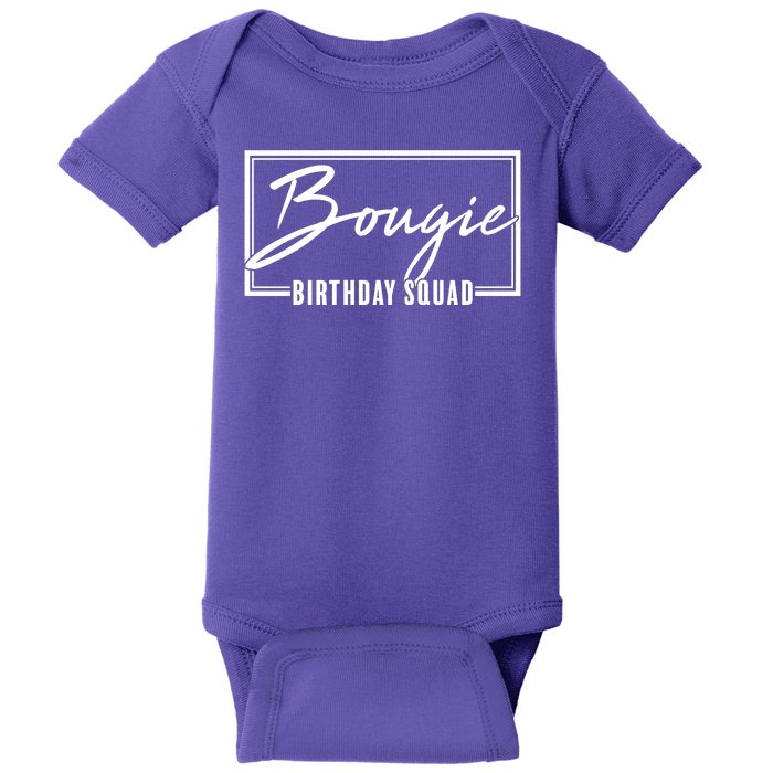 Funny Bougie Birthday Squad Matching Group Shirts Baby Bodysuit