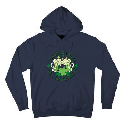 Fueled By Beer And Shenanigans Retro St Patricks Day Irish Tall Hoodie