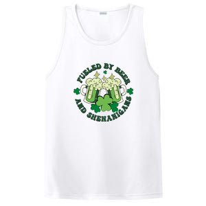 Fueled By Beer And Shenanigans Retro St Patricks Day Irish PosiCharge Competitor Tank