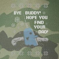 Funny Bye Buddy Christmas  Hope You Find Your Dad Elf Narwhal Legacy Tie Dye Trucker Hat
