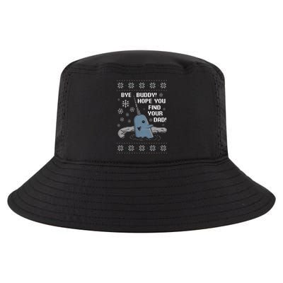Funny Bye Buddy Christmas  Hope You Find Your Dad Elf Narwhal Cool Comfort Performance Bucket Hat