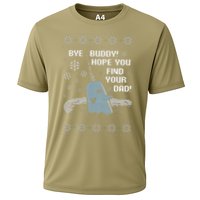 Funny Bye Buddy Christmas  Hope You Find Your Dad Elf Narwhal Cooling Performance Crew T-Shirt