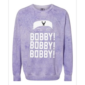 Funny Bobby Bobby Bobby Milwaukee Basketball Colorblast Crewneck Sweatshirt