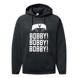 Funny Bobby Bobby Bobby Milwaukee Basketball Performance Fleece Hoodie