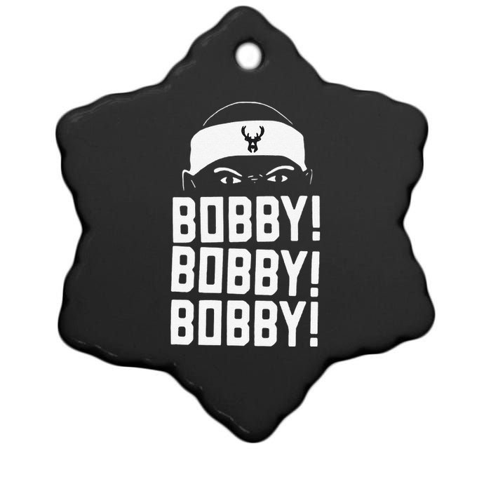 Funny Bobby Bobby Bobby Milwaukee Basketball Ceramic Star Ornament