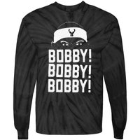 Funny Bobby Bobby Bobby Milwaukee Basketball Tie-Dye Long Sleeve Shirt