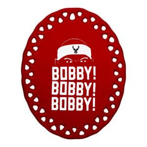 Funny Bobby Bobby Bobby Milwaukee Basketball Ceramic Oval Ornament