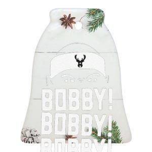 Funny Bobby Bobby Bobby Milwaukee Basketball Ceramic Bell Ornament