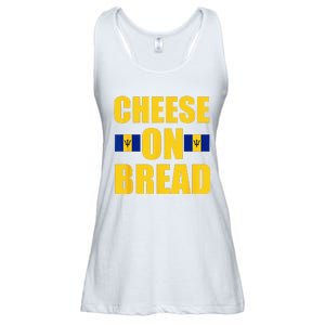 Flagcastle Barbados Barbadian Flag Cheese On Bread Funny Ladies Essential Flowy Tank