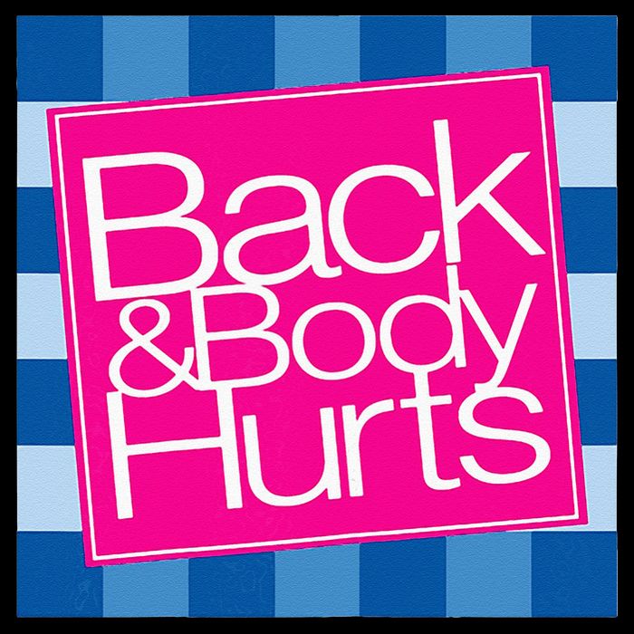 Funny Back Body Hurts Quote Workout Gym Top Cooling Performance Crew T-Shirt