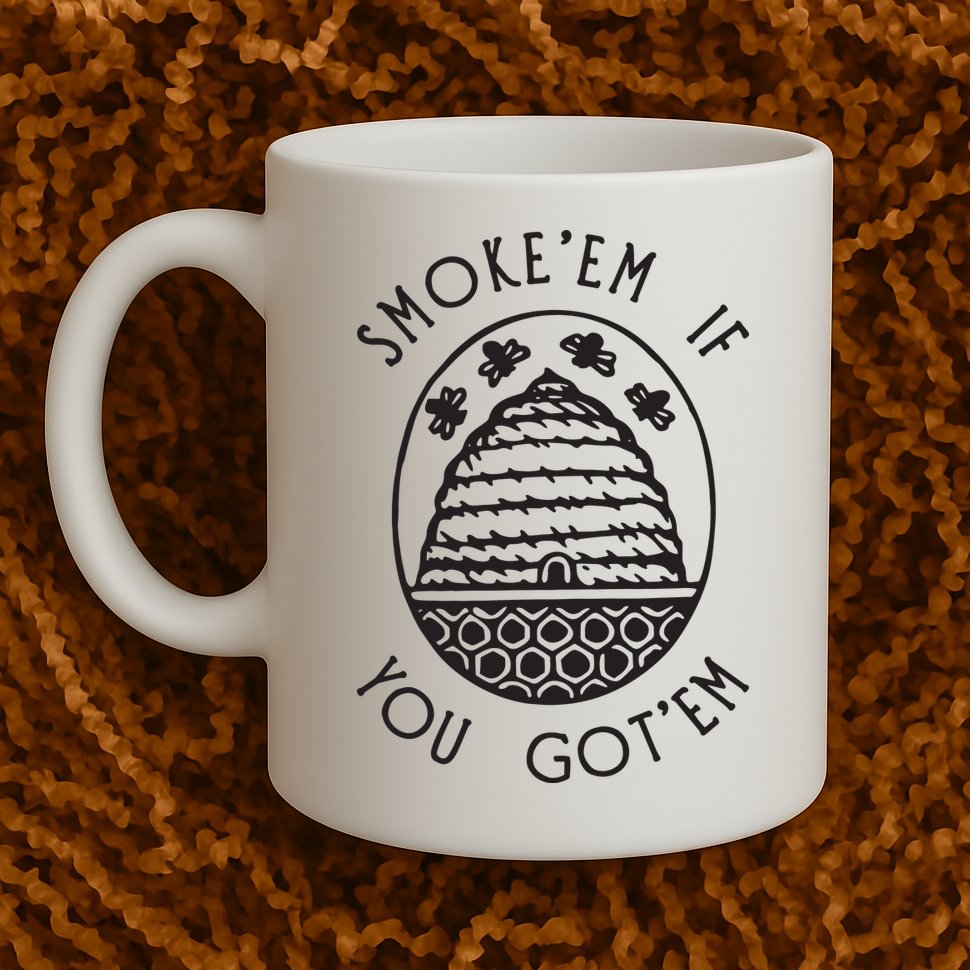 Funny Beekeeping Bee, Smoke Them Honey Bees Tee Gift Mug