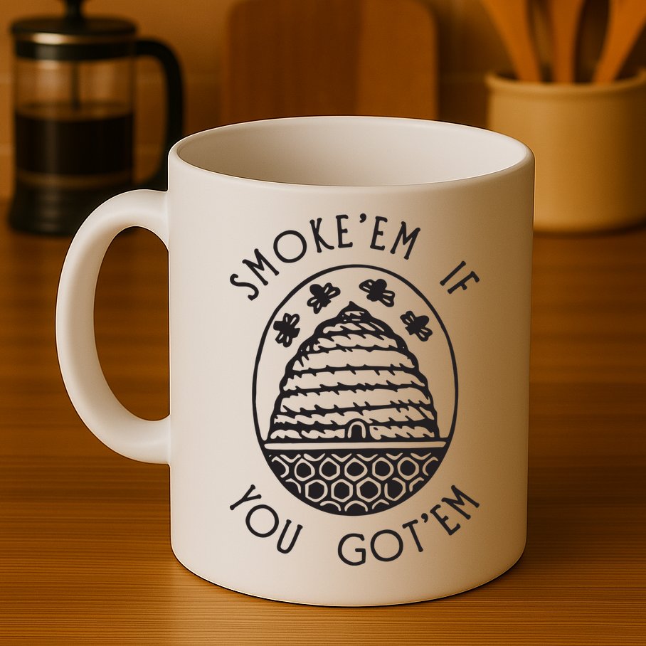 Funny Beekeeping Bee, Smoke Them Honey Bees Tee Gift Mug